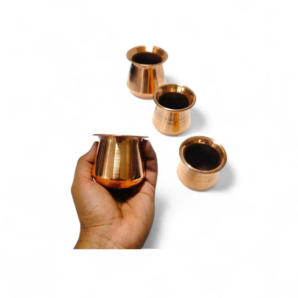 100% Pure Copper Lota Kalash For Pooja & Drinking Water. - Achleshwar