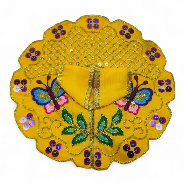 Laddu Gopal poshak/Dress | Bal Gopal Poshak Handmade Embroidered Dress with jhari Work Size 0 to 6