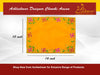Yellow Pooja Velvet Chowki Aasan. - Achleshwar