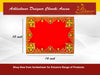 Designer Red Velvet Embroidered Pooja Aasan - Achleshwar
