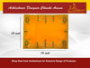 Designer Velvet Embroidered Yellow Pooja Aasan Cloth - Achleshwar