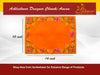 Designer Orange Velvet Embroidered Pooja Aasan Cloth - Achleshwar