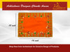 Designer Velvet Embroidered Pooja Aasan Cloth 10X16 inch ORANGE | Chowki Aasan for God Idol