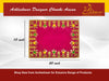Designer Velvet Embroidered Pooja Aasan Cloth 10X20 inch Pink | Chowki Aasan for God Idol