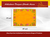 Designer Velvet Embroidered Pooja Aasan Cloth 10x20 inch Yellow | Chowki Aasan for God Idol