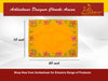 Yellow Pooja Velvet Chowki Aasan. - Achleshwar
