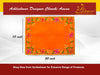 Designer Orange Velvet Embroidered Pooja Aasan Cloth - Achleshwar