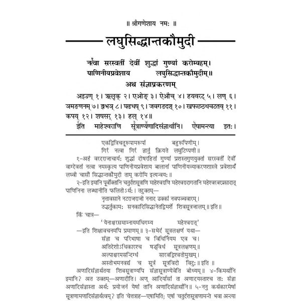 Gitapress Laghu-Siddhant-Kaumudi Mool(Code-116) - Achleshwar
