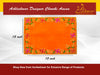 Designer Orange Velvet Embroidered Pooja Aasan Cloth - Achleshwar