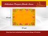 Designer Velvet Embroidered Pooja Aasan Cloth 12x15 inch Yellow | Chowki Aasan for God Idol