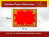 Designer Red Velvet Embroidered Pooja Aasan - Achleshwar
