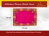 Designer Pink Velvet Embroidered Pooja Aasan - Achleshwar