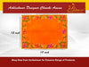 Designer Orange Velvet Embroidered Pooja Aasan Cloth - Achleshwar