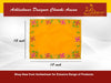 Yellow Pooja Velvet Chowki Aasan. - Achleshwar