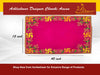 Designer Pink Velvet Embroidered Pooja Aasan - Achleshwar