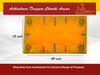Designer Velvet Embroidered Yellow Pooja Aasan Cloth - Achleshwar