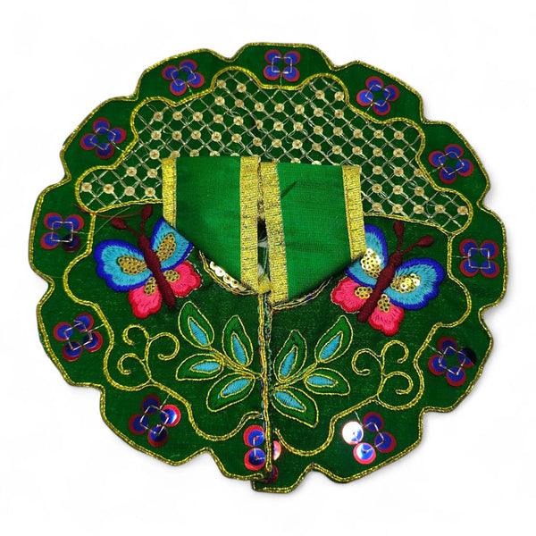 Laddu Gopal poshak/Dress | Bal Gopal Poshak Handmade Embroidered Dress with jhari Work Size 0 to 6 - Achleshwar