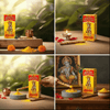 Gopi chandan tilak set with incense box, yellow tilak powder, and small bowl