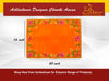 Designer Orange Velvet Embroidered Pooja Aasan Cloth - Achleshwar