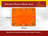 Designer Orange Velvet Embroidered Pooja Aasan Cloth - Achleshwar