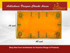 Designer Velvet Embroidered Yellow Pooja Aasan Cloth - Achleshwar