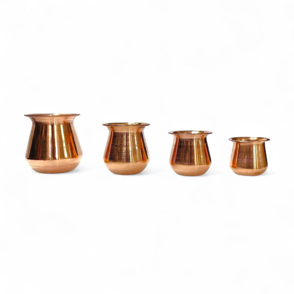 100% Pure Copper Lota Kalash For Pooja & Drinking Water. - Achleshwar