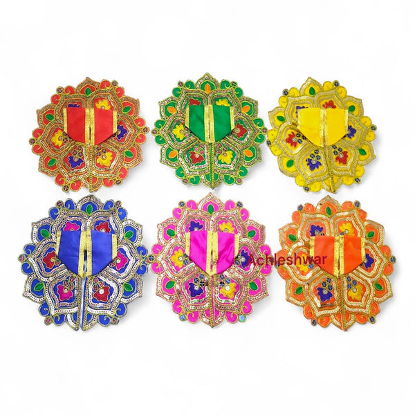 Laddu Gopal poshak/Dress | Bal Gopal Poshak Handmade Embroidered Dress with jari Work Size 0 to 6