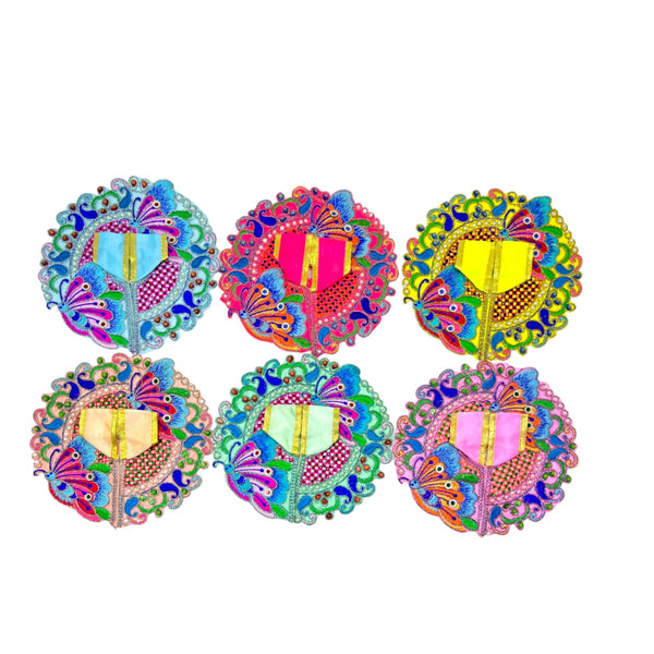 Laddu Gopal poshak/Dress | Bal Gopal Poshak Handmade Embroidered Dress with Pearl Work Size 5