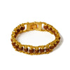 Gold Plated Premium Rudraksha Chain Bracelet for Men & Women | Stylish Spiritual Kada with Original Rudraksha Beads - Achleshwar