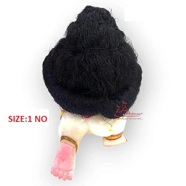 Ladoo Gopal Shinning Black Hair (1 No) - Achleshwar