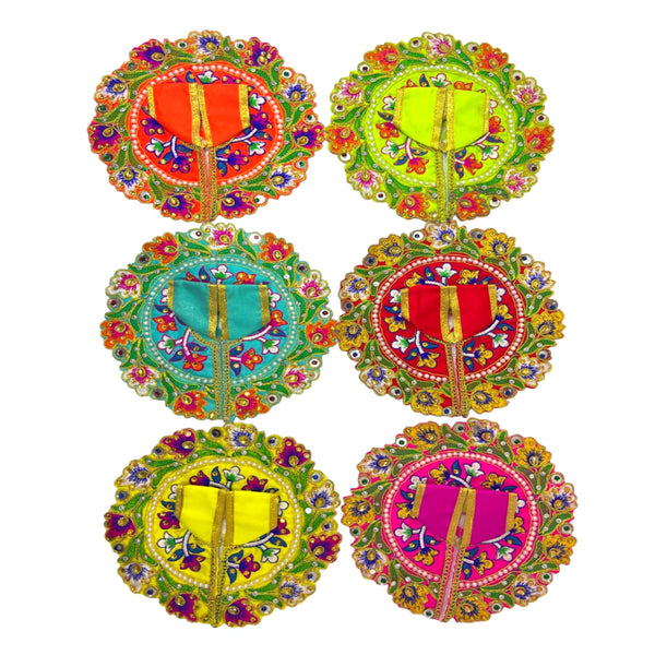 Laddu Gopal poshak/Dress | Bal Gopal Poshak Handmade Embroidered Dress with Stone & Pearl Work Size 0 to 6 - Achleshwar