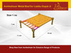Laddu Gopal Metal Mini Charpai Bed for Bal Gopal - Achleshwar