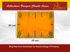 Designer Velvet Embroidered Yellow Pooja Aasan Cloth - Achleshwar