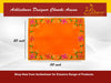 Designer Orange Velvet Embroidered Pooja Aasan Cloth - Achleshwar