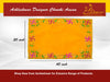 Yellow Pooja Velvet Chowki Aasan. - Achleshwar