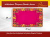 Designer Pink Velvet Embroidered Pooja Aasan - Achleshwar