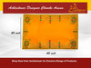 Designer Velvet Embroidered Yellow Pooja Aasan Cloth - Achleshwar