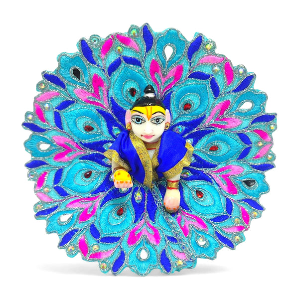 Laddu Gopal poshak/Dress | Bal Gopal Poshak Handmade Embroidery Stone & Jari Work Size 0 to 6 - Achleshwar