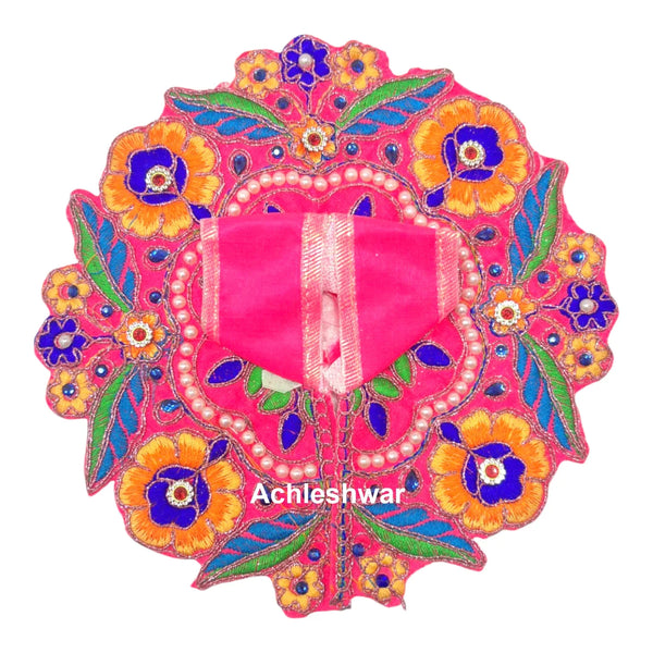 Laddu Gopal poshak/Dress | Bal Gopal Poshak Handmade Flower Embroidered Dress Size 0 to 6 - Achleshwar