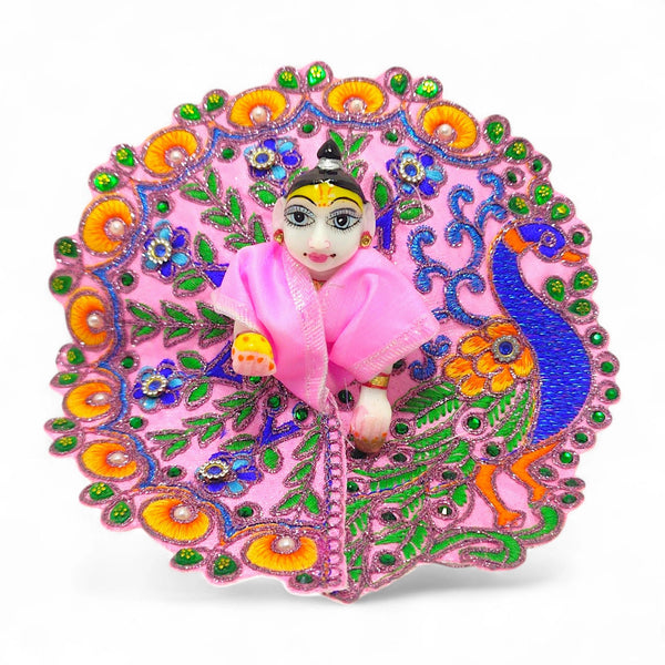 Laddu Gopal poshak/Dress | Bal Gopal Poshak Handmade Embroidered Dress with Stone & JariWork Size 0 to 6