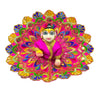 Baby bal gopal poshak doll in bright pink and gold embroidered dress