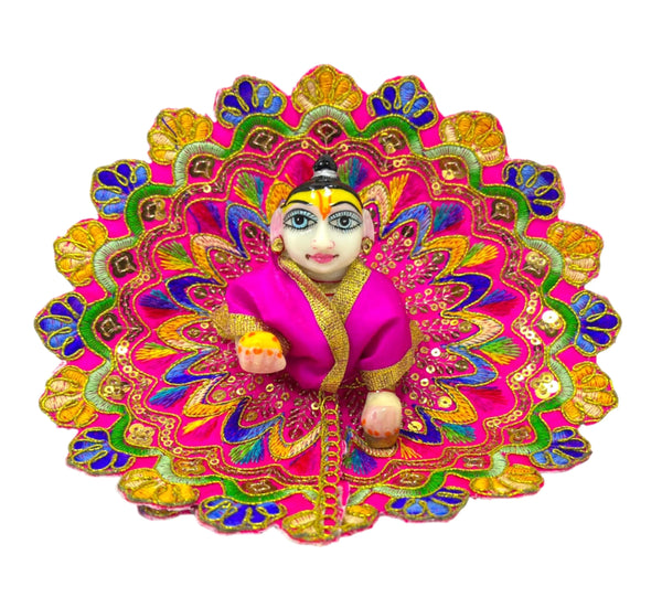 Laddu Gopal poshak/Dress | Bal Gopal Poshak Handmade Embroidered Dresswith jari Size 0 to 6 - Achleshwar