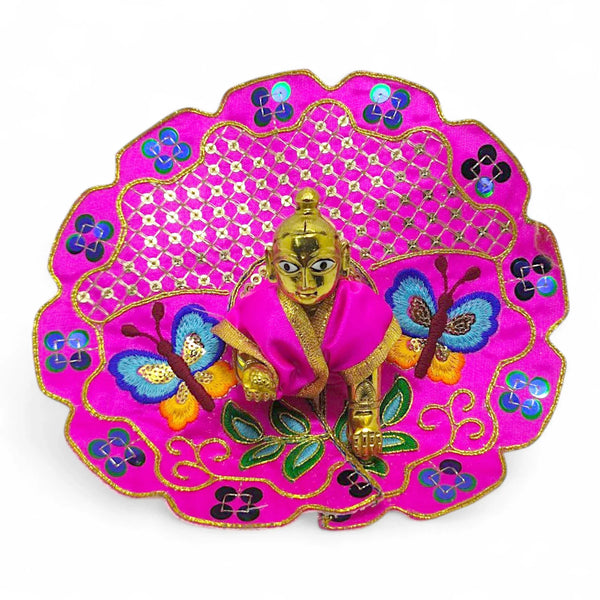 Laddu Gopal poshak/Dress | Bal Gopal Poshak Handmade Embroidered Dress with jhari Work Size 0 to 6 - Achleshwar