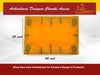 Designer Velvet Embroidered Yellow Pooja Aasan Cloth - Achleshwar