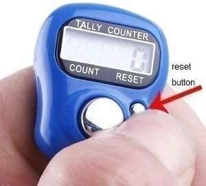 Mini Hand Tally Counter Finger Ring Digital Electronic Head Count - Achleshwar