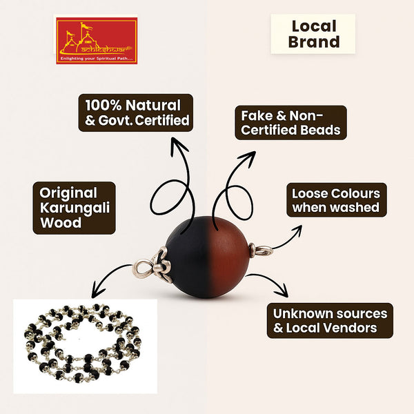 Achleshwar Karungali Mala 54+1 Beads