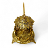 Laddu Gopal Handcrafted Singhasan in Antique Gold Finish - Achleshwar