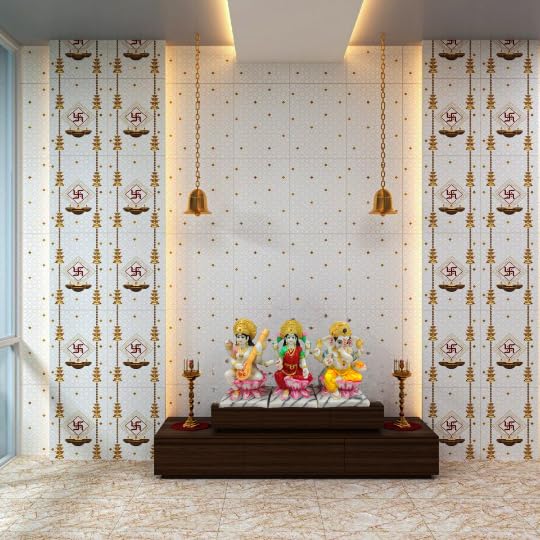 Laxmi Ganesh Saraswati marble murti