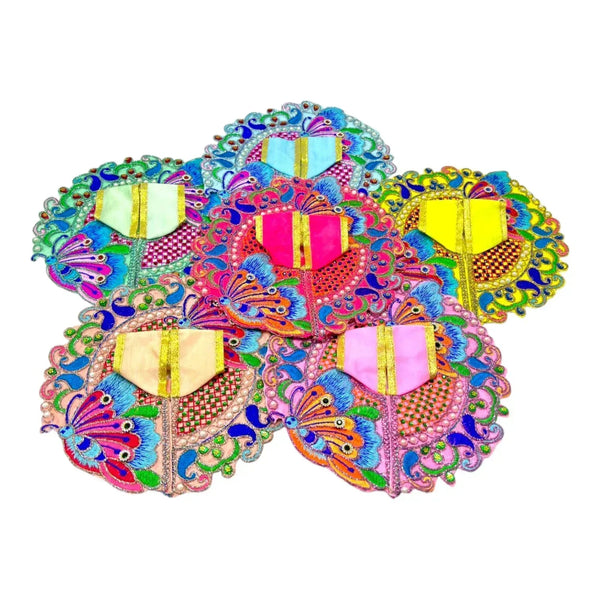 Laddu Gopal poshak/Dress | Bal Gopal Poshak Handmade Embroidered Dress with Pearl Work Size 6 - Achleshwar