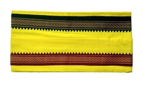 Pure Cotton Best Quality Gamcha/Patka Yellow - Achleshwar